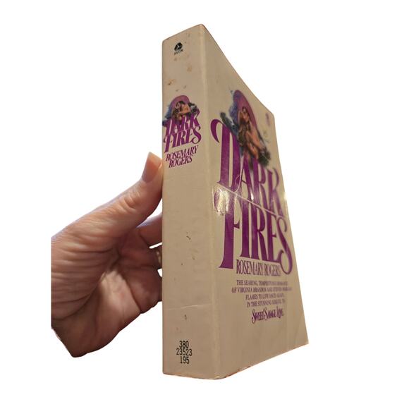 Rosemary Rogers DARK FIRES Vintage Erotic Historical Romance Vtg 0380004259 - Picture 4 of 7